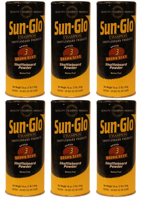 Sun-Glo  #3 Shuffleboard Wax - 6pk