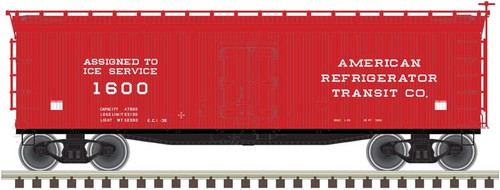 Atlas O Scale 40' Wood Reefer - 3-Rail - American Refrigerator Transit/ART #1600