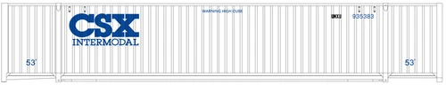 Atlas HO Scale Jindo 53' Cargo Container 3-Pack CSX/UMXU Set #1 (White/Blue)