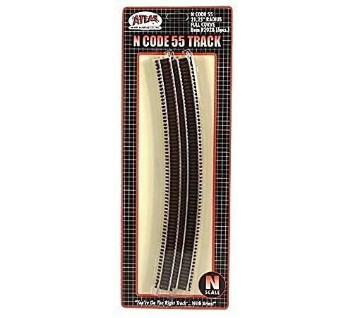 Atlas N Scale Code 55 21.25" Radius Curve 6-Pack Model Train Track