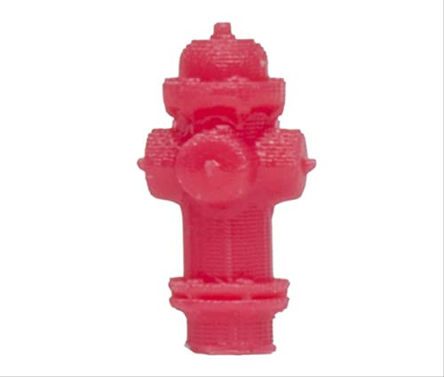 Atlas HO Scale 3-D Printed Plastic Detail Parts Fire Hydrants (8-Pack)