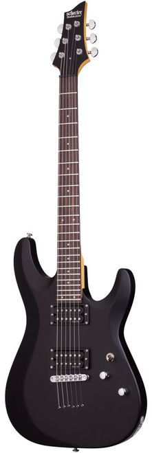 Schecter C-6 Deluxe Six-String Electric Guitar - Satin Black