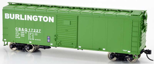 Bowser HO Scale 40' Single-Door Boxcar Chicago, Burlington & Quincy/CB&Q #17227