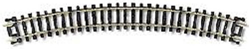 Atlas N Scale Code 80 19" Radius Curve Bulk Model Train Track (Single Piece)