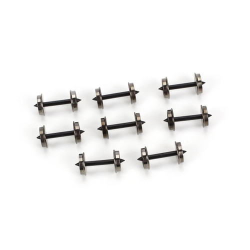 Athearn HO Scale 36" Metal Frieght Train Car Wheelset Short Axle (8-Pack)