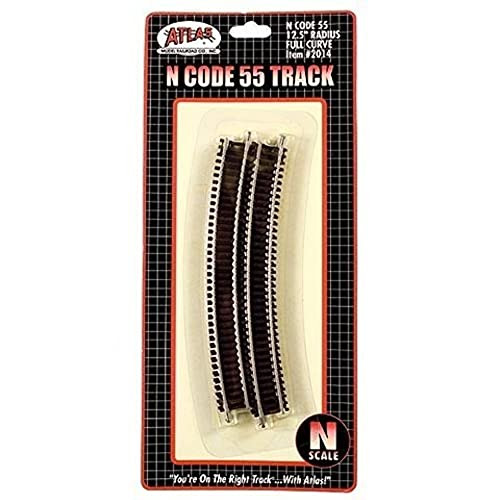 Atlas N Scale Code 55 12.5" Radius Curve 6-Pack Model Train Track