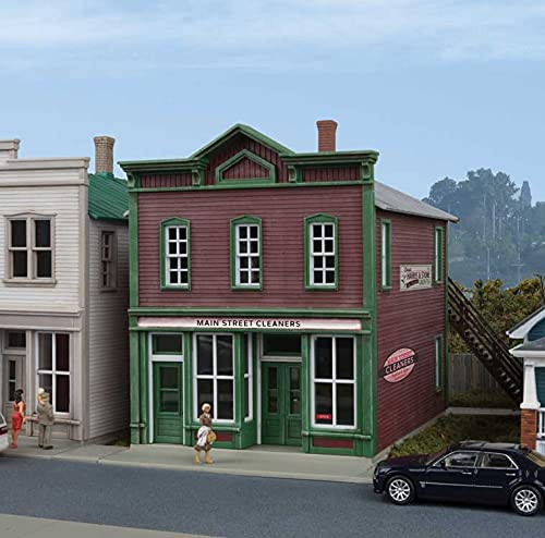 Walthers Cornerstone HO Scale Building/Structure Kit Main Street Cleaners