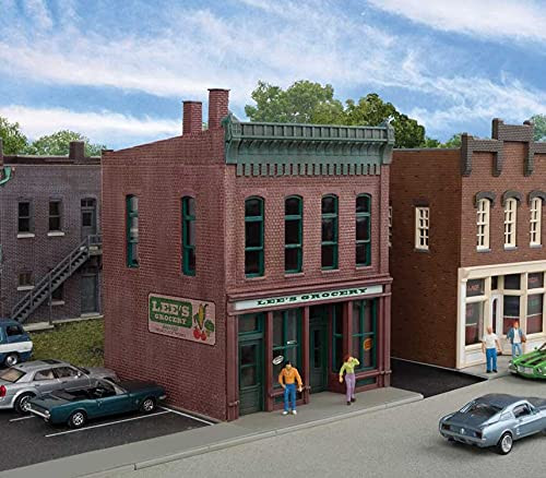 Walthers Cornerstone HO Scale Building/Structure Kit Lee's Grocery Store