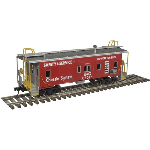 Atlas O Scale Bay Window Caboose (3-Rail) Chessie System (Red/White) #C-3017