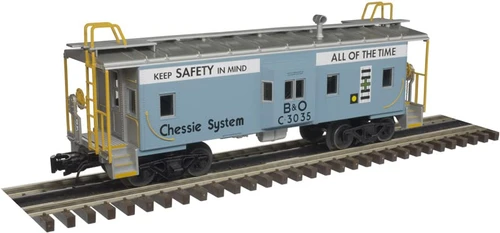 Atlas O Scale Bay Window Caboose (2-Rail) Chessie System (Blue/Black) #C-3035