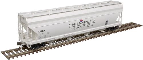 Atlas HO Scale ACF 5250 Covered Hopper Chemplex Plastics/CHEX #62