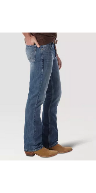 Wrangler 20X No. 42 Vintage Bootcut Men's Western Jean Light Blue 36 x 32