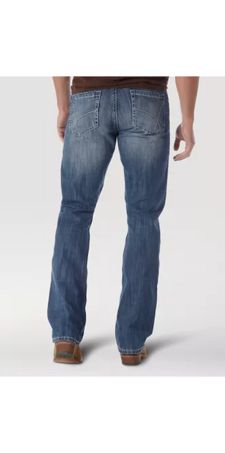 Wrangler 20X No. 42 Vintage Bootcut Men's Western Jean Light Blue 32 x 32