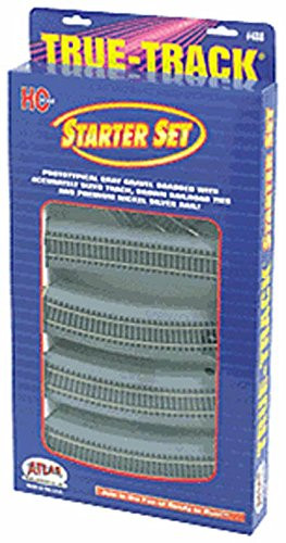 Atlas HO Scale True-Track w/ Roadbed Starter Set 18-Pack Model Train Track
