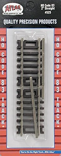 Atlas HO Scale Code 83 2" Straight 4-Pack Model Train Track