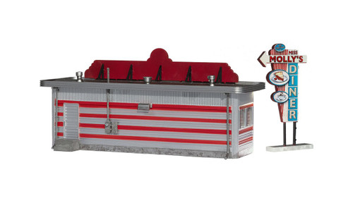 Woodland Scenics HO Scale Built-Up Building/Structure Miss Molly's Diner