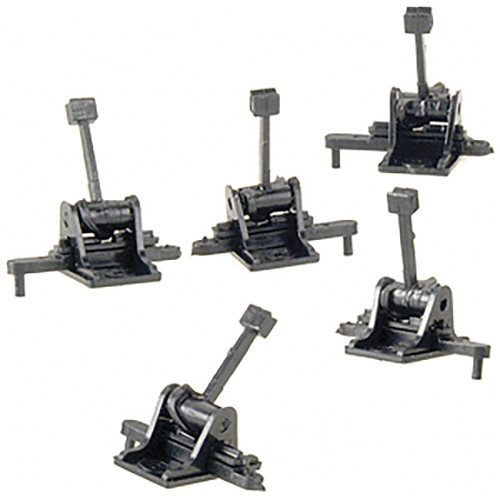 Caboose Industries HO Scale Switch/Turnout Ground Throw .190" Travel Sprung 5-Pk