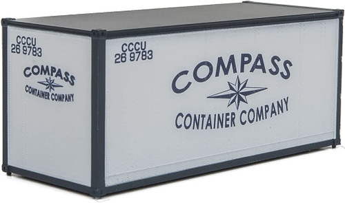 Walthers HO Scale 20' Smooth-Side Container Compass Container Company