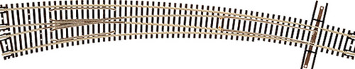 Atlas N Scale Code 55 Curved Left-Hand Turnout/Switch Model Train Track
