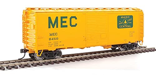 Walthers HO Scale 40' ACF Welded Boxcar/8' Door Maine Central/MEC (Yellow) #8450