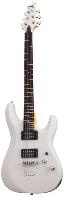 Schecter C-6 Deluxe Six-String Electric Guitar - Satin White