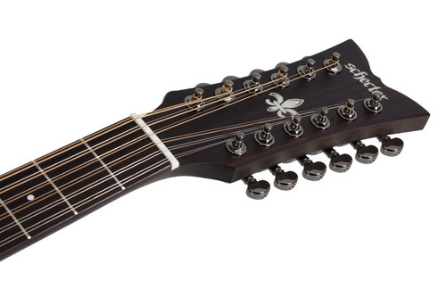 Schecter Orleans Studio-12 String Acoustic Guitar - Satin See Thru Black