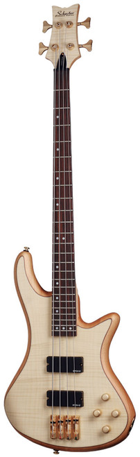 Schecter Stiletto Custom-4 Electric Four-String Bass Guitar - Natural Satin