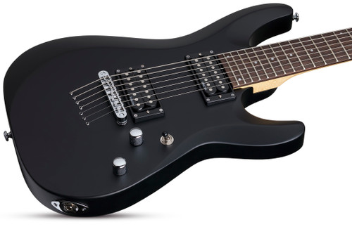 Schecter C-7 Deluxe Seven-String Electric Guitar - Satin Black
