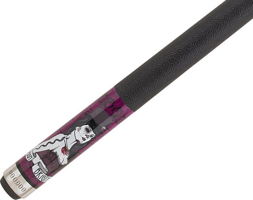 Voodoo VOD36 Purple w/ Voodoo Queen Snakes Skull & Bones Pool/Billiard Cue Stick