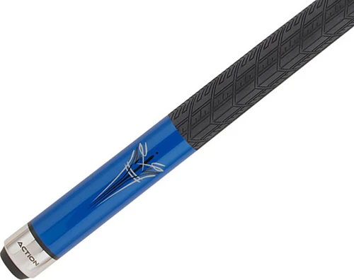 Action KRM09 Blue Metallic w/ Black & Grey Pin Stripe Pool/Billiards Cue Stick