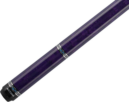 Action Value VAL25 Purple Maple w/ Blue & Silver Ring Pool/Billiards Cue Stick