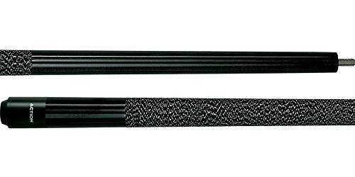 Action Starters STR09 Black w/ Black & White Nylon Wrap Pool/Billiards Cue Stick