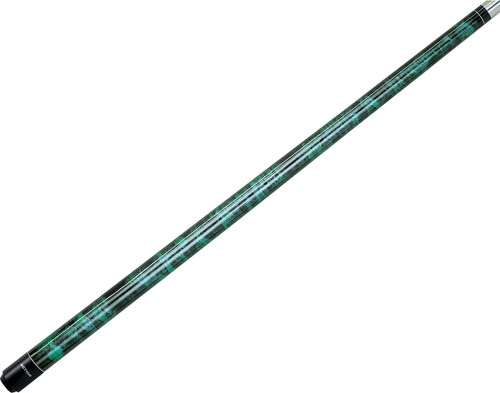 Action Value VAL02 Black and Green Swirl/Marble Pool/Billiards Cue Stick