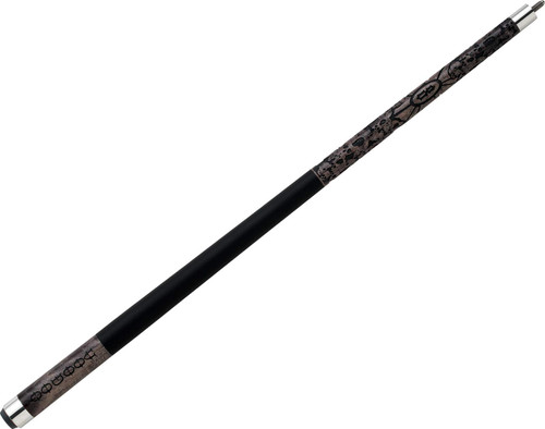 Voodoo VOD11 Black & Grey Spiderwebs Pile of Skulls Billiard/Pool Cue Stick