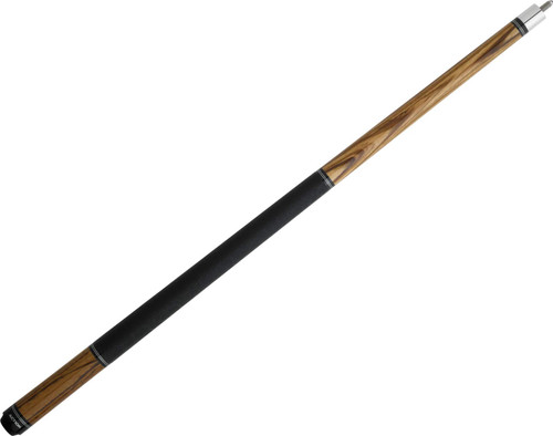 Action Rings RNG07 Zebrawood w/ Double Silver Rings Pool/Billiards Cue Stick