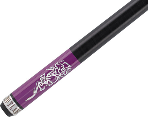 Outlaw Cues OL44 Desert Rose Tribal White & Purple Pool/Billiards Cue Stick