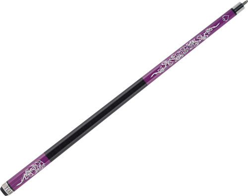 Outlaw Cues OL44 Desert Rose Tribal White & Purple Pool/Billiards Cue Stick