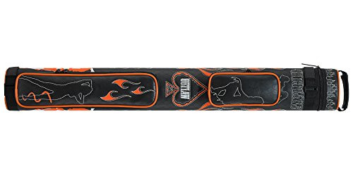 Outlaw Brand 2x2 Stitched Ladies & Flames Pool/Billiard Hard Cue Case