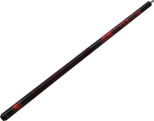 Action Impact IMP16 Black w/ Oriental Red Dragon & Fire Pool/Billiards Cue Stick