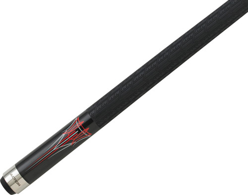 Action Khrome KRM03 Smoked Metallic Red & Grey Pinstripe Pool/Billiard Cue Stick