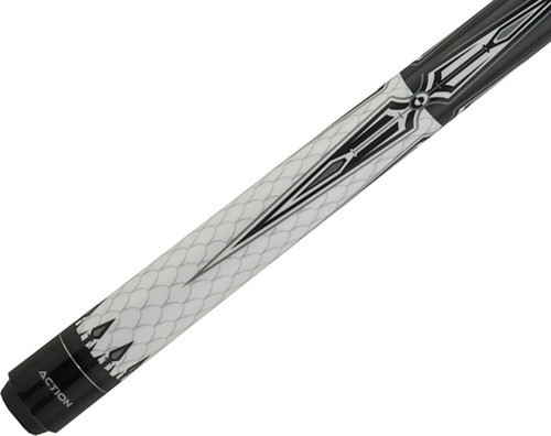 Action Black & White BW17 Crown Points Scale Design Pool/Billiard Cue Stick
