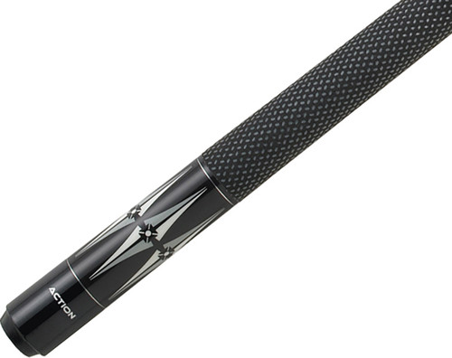 Action Black & White BW09 Grey Diamonds & Points Pool/Billiard Cue Stick