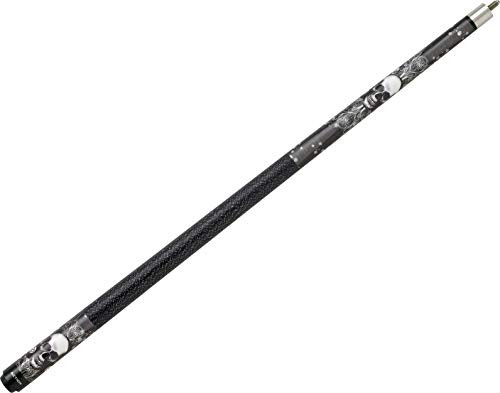 Eight Ball Mafia EBM02 Skull 8 Ball Tribal Black/White Pool/Billiards Cue Stick