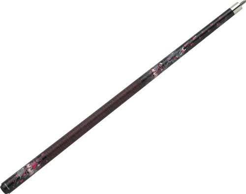 Eight Ball Mafia EBM07 Skull Cherries Black/Pink/White Pool/Billiards Cue Stick