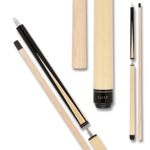 Elite 3 Piece ELBJPBK Black Point Forearm/Maple Handle Pool/Billiards Cue Stick