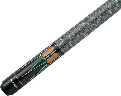 Action Exotic ACT131 Emerald Green Points Black & Maple Pool/Billiards Cue Stick