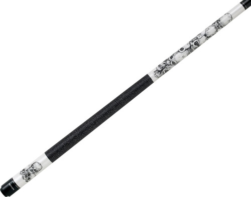 Action Adventure ADV60 Black and White Pile of Skulls Pool/Billiards Cue Stick
