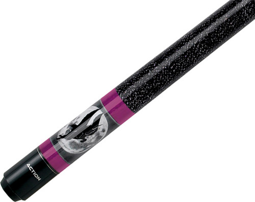 Action Adventure ADV07 Purple Black White Unicorn Pool/Billiards Cue Stick