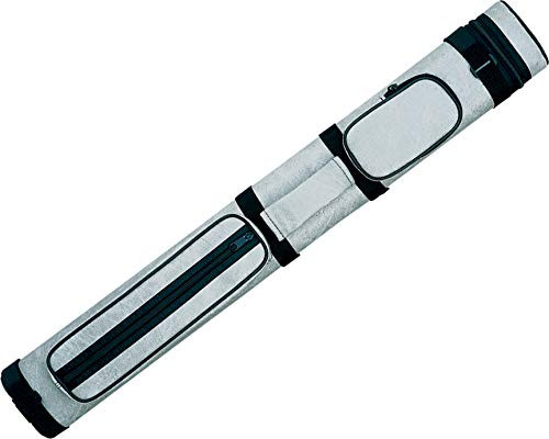 Action Brand AC22 2X2 Oval Hard Vinyl Pool/Billiard Cue Case - Grey