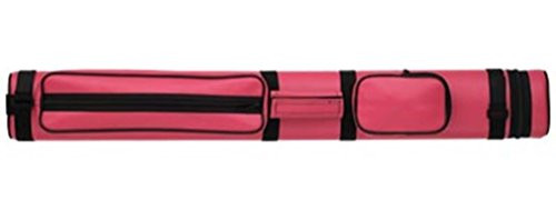 Action Brand AC22 2X2 Oval Hard Vinyl Pool/Billiard Cue Case - Pink